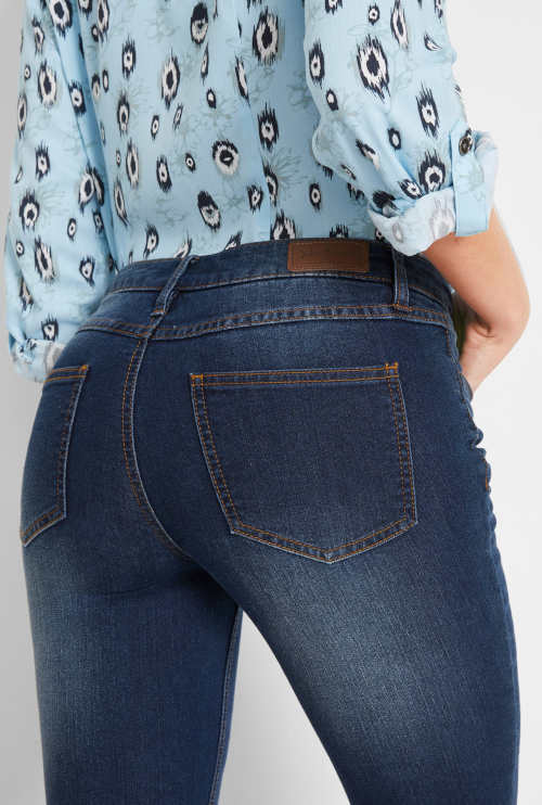 Elastické dámske džínsové nohavice